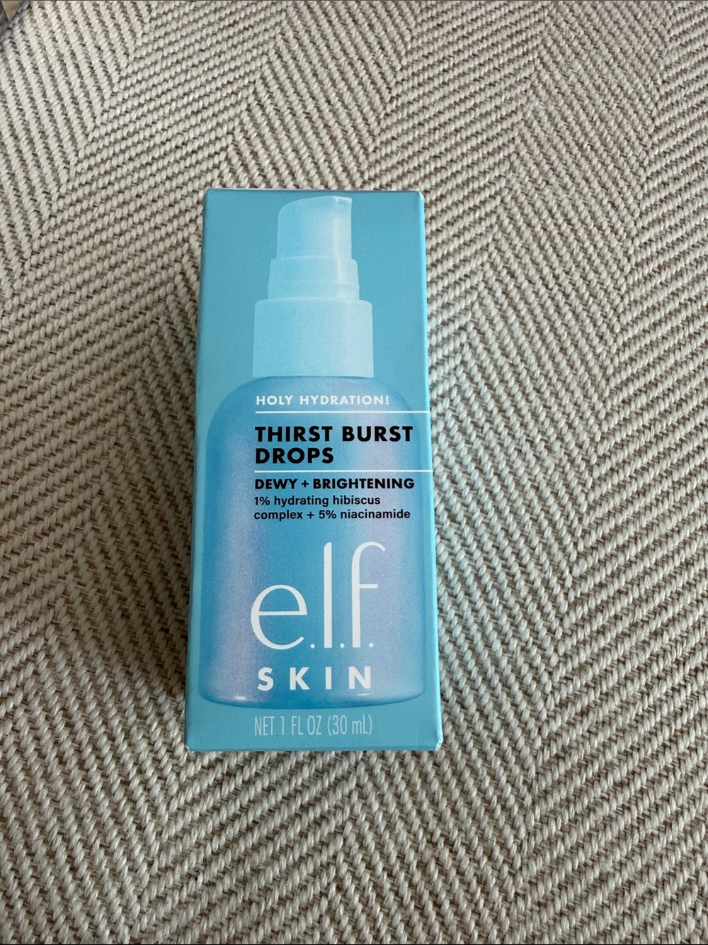 ELF Thirst Burst Drops Dewy + Brightening Serum - Light Blue
